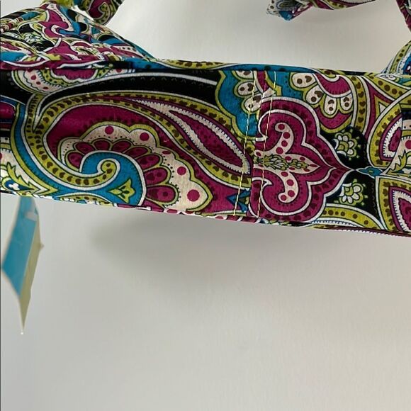 Vera Bradley Silk Limited Edition Daphne Vibrant Paisley Shoulder Bag NWT - Picture 8 of 12